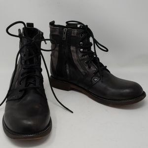 Black Leather Ankle Boots Mens 8.5